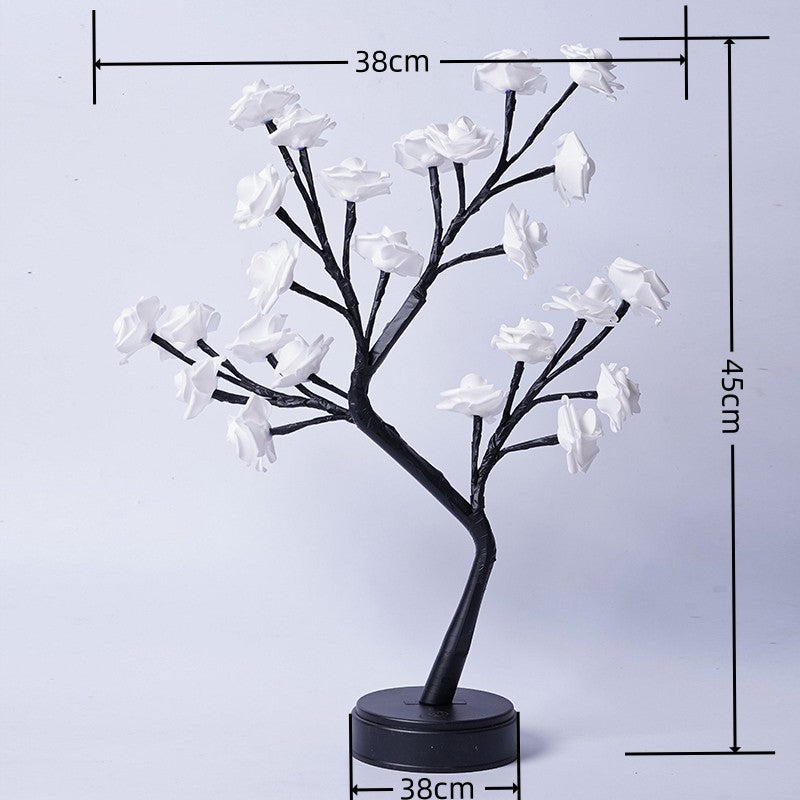 Enchanted Glow – LED Rose Blossom Tree