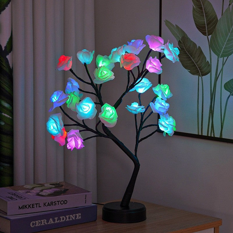 Enchanted Glow – LED Rose Blossom Tree
