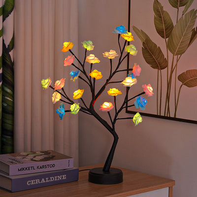Enchanted Glow – LED Rose Blossom Tree