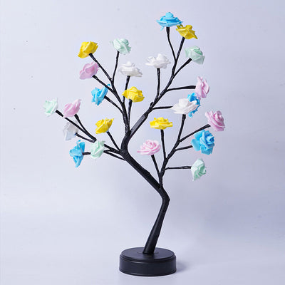 Enchanted Glow – LED Rose Blossom Tree